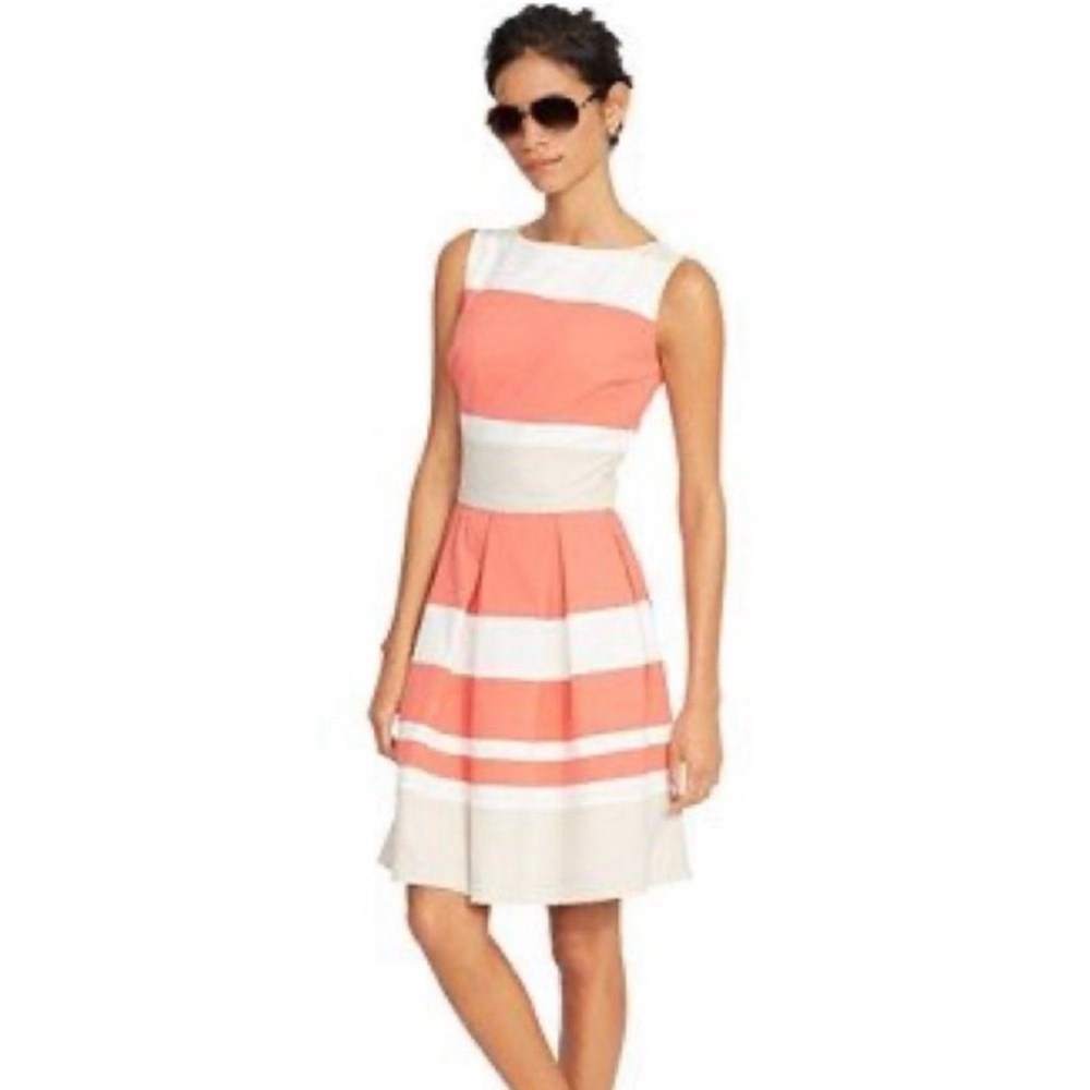 Ralph Lauren Multi-Striped Pleated Dress Size 4